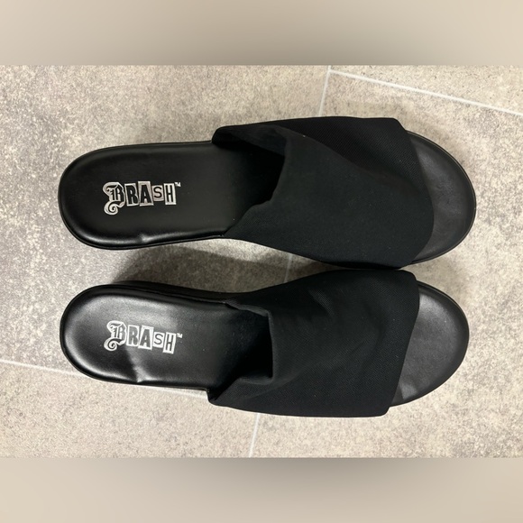 Brash size 7 black platform sandals - Picture 5 of 5